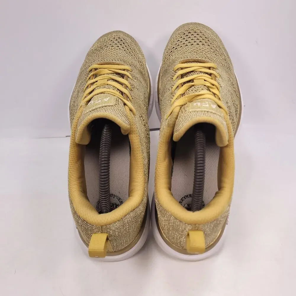 APL Techloom Pro Lace Up Athletic Running Shoe Womens Size 10 Yellow White
